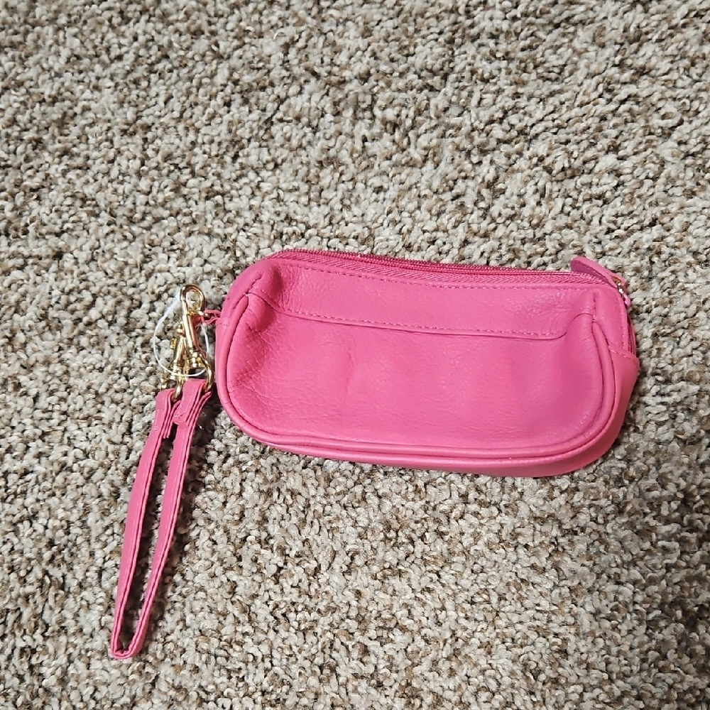 Pink Wristlet Pouch